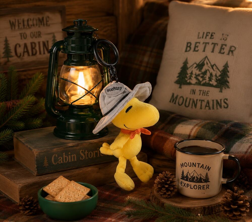 Scentsy Woodstock Beagle Scouts Buddy Clip 8" Plush Peanuts Scented Clip NEW!